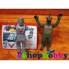 RARE Furuta Giant RoboJohnny Sokko Flying Robo Vs Lygon Mini Robot Figure Set #4