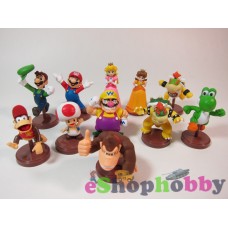 FURUTA Choco Egg Super Mario Series 1 Character Mini Figure Set of 11pcs